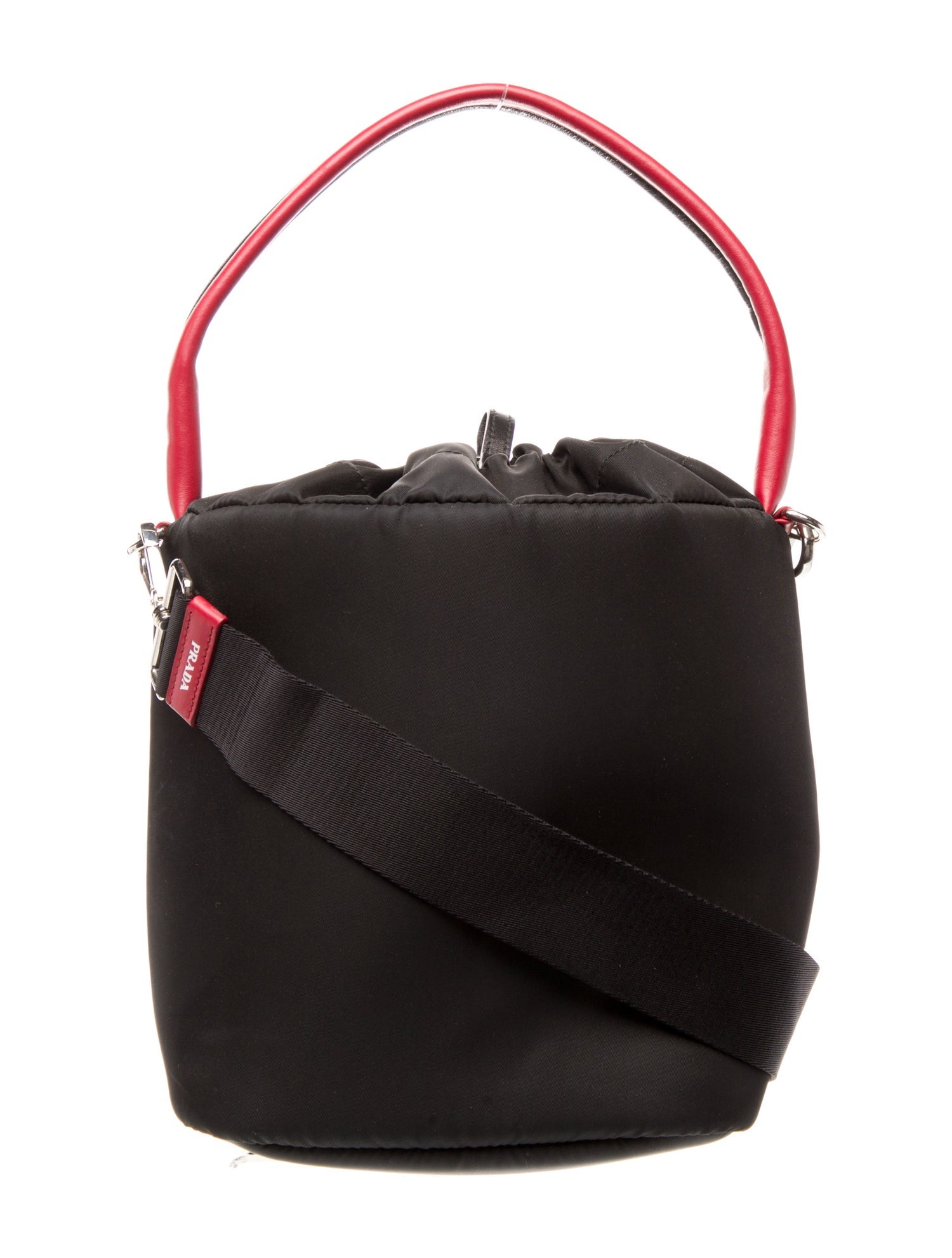 Prada Enameled Metal Triangle Cargo Pocket